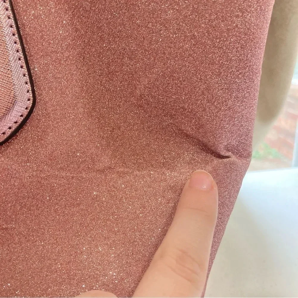 KATE SPADE Lola Glitter Tote & Wallet Pink Set